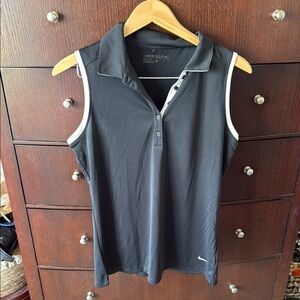 Nike Women's Black Sleeveless Golf Top